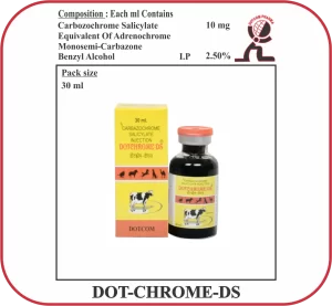 DOT-CHROME-DS Carbazochrome Salicylate Injection (Veterinary Hemostatic / Bleeding Control
