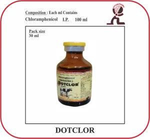 DOTCLOR Chloramphenicol Injection Manufacturer | Broad Spectrum Veterinary Antibiotic