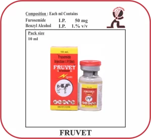 FRUVET Furosemide Injection Manufacturer | Veterinary Diuretic Injection for Dogs, Cats & Large Animals