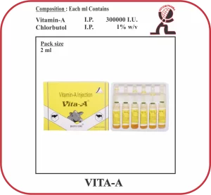 VITA-A Injection – Vitamin A (600,000 IU) Veterinary Nutritional Support