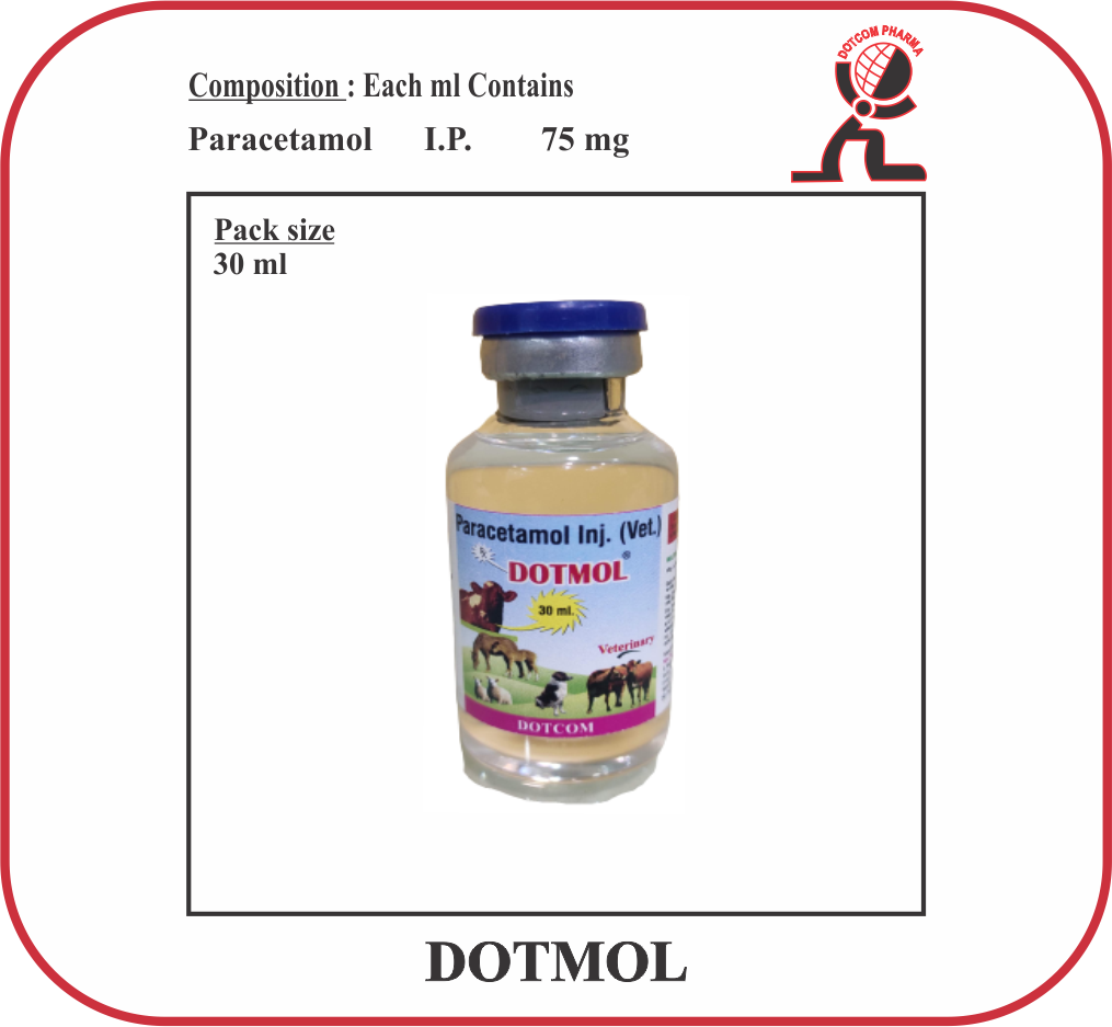 DOTMOL-Paracetamol-Injection-30ml-Veterinary