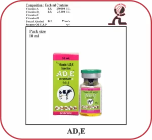 AD3E (with H) Injection – Vitamin A D3 E with Vitamin H (Biotin) for Livestock