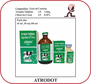 ATRODOT Atropine Sulphate Injection 1mg/ml – Veterinary Manufacturer