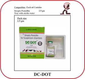 DC-DOT Dry Injection – Strepto-Penicillin Veterinary Antibiotic (IM Use)