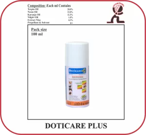 DOTICARE Plus Spray – Ayurvedic Wound Healer & Anti-Maggot Veterinary Spray (100 ml)