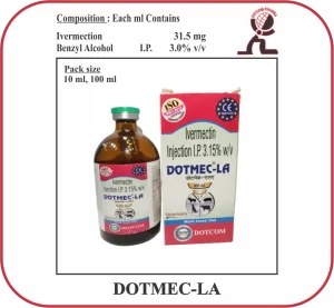 DOTMEC-LA Injection – Long Acting Ivermectin Veterinary Injection