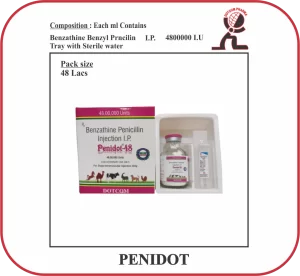 PENIDOT 48 LAC Injection – Benzathine Penicillin Veterinary Injection