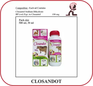 CLOSANDOT Oral Suspension – Closantel Flukicide for Livestock