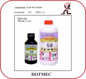 DOTMEC Oral Suspension – Ivermectin Oral Dewormer for Cattle, Sheep & Goats