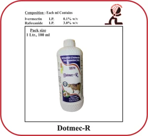 DOTMEC-R Oral Suspension – Ivermectin & Rafoxanide Veterinary Antiparasitic