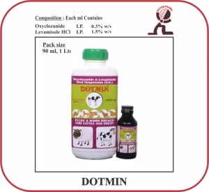 DOTMIN Oral Suspension – Levamisole Hydrochloride & Oxyclozanide