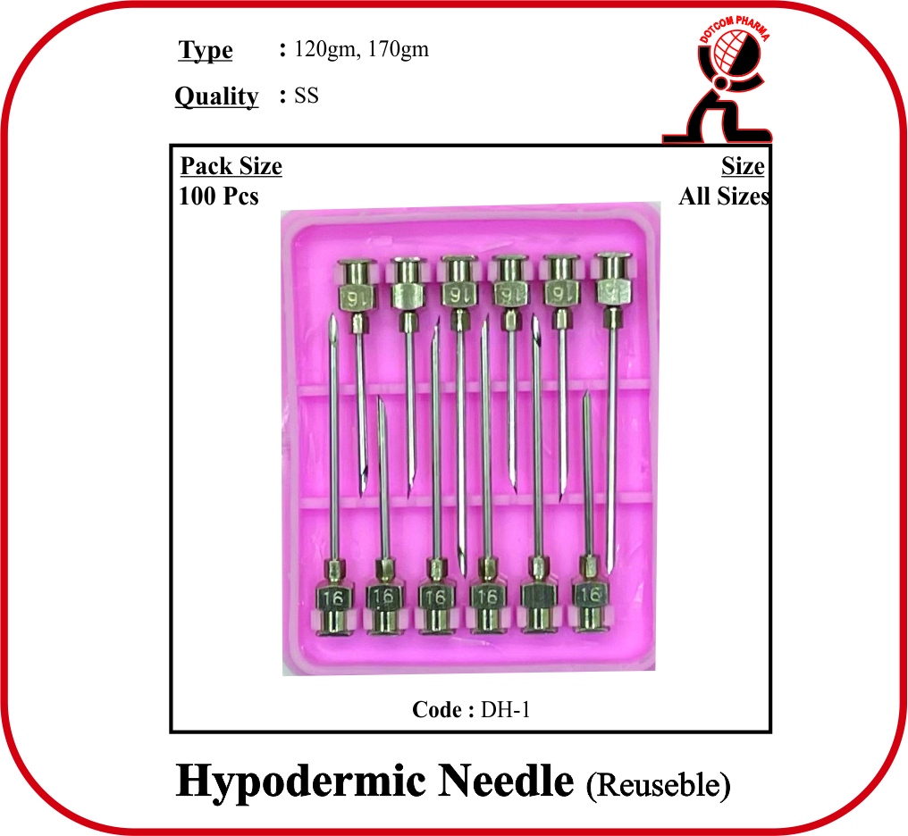 HYPODERMIC NEEDLE (REUSABLE)