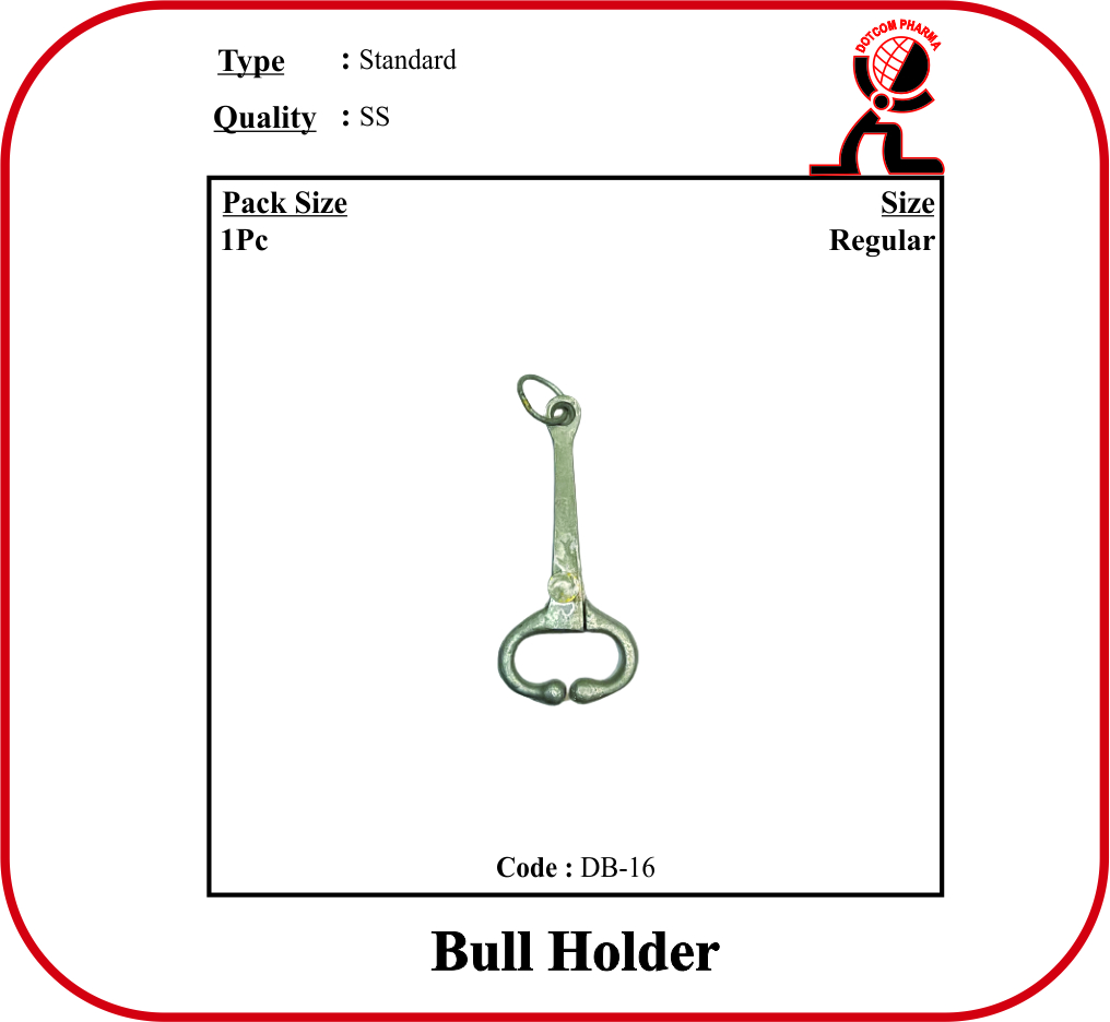 Metal Bull Holder with Pin Lock for Calves and Small Breeds