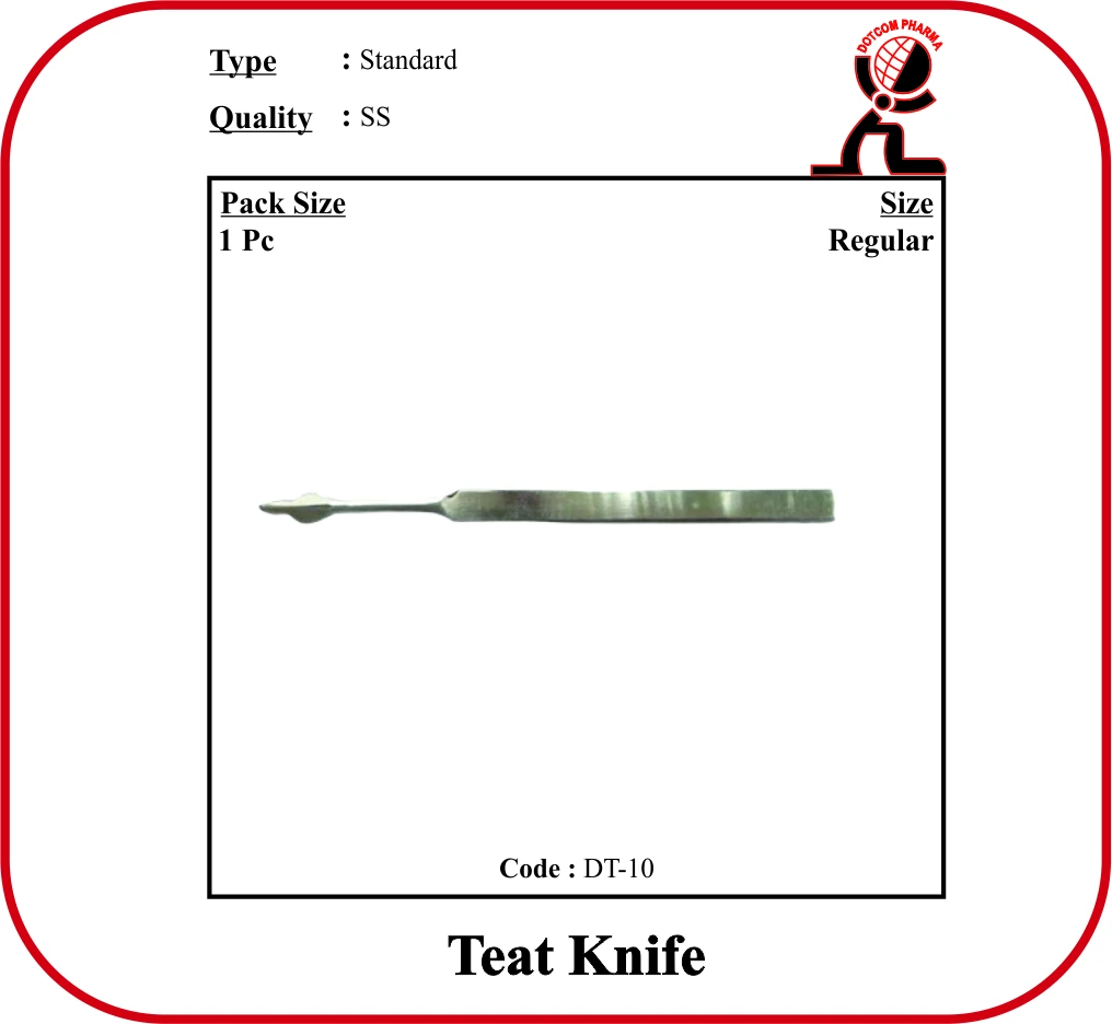 Teat knife stainless steel veterinary teat canal knife for teat surgery