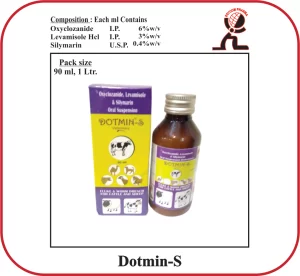 DOTMIN-S Oral Suspension – Oxyclozanide, Levamisole & Silymarin