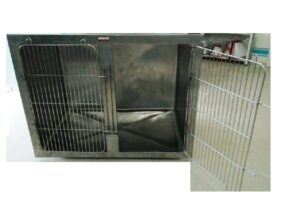 Animal Cage – Single Rack Stainless Steel Cage (Veterinary Use)