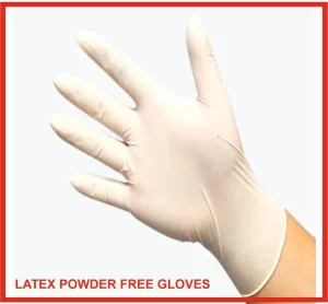 Powder Free Disposable Latex Gloves (HMHD Plastic) – White, Free Size