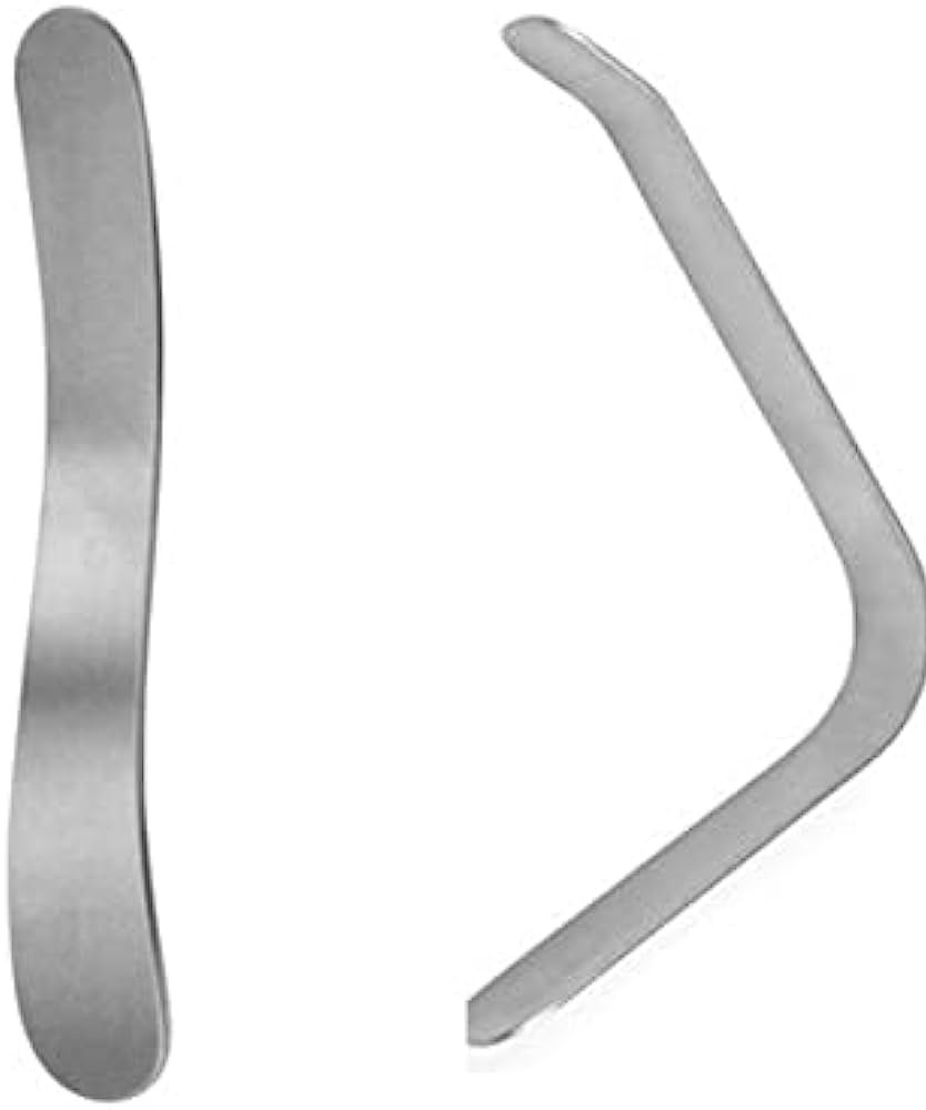 Tongue depressor stainless steel veterinary tool for animal oral examination