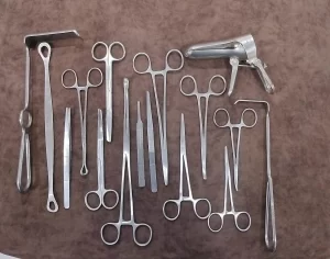 Tubectomy Set – Stainless Steel Veterinary Female Sterilization Surgical Instrument Kit (Standard)