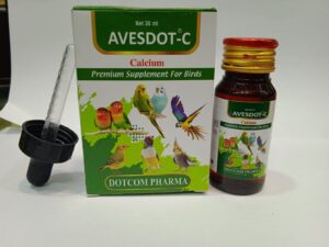 AVESDOT-C Premium Bird Calcium & Vitamin D3 Liquid Supplement Bone & Metabolic  Support